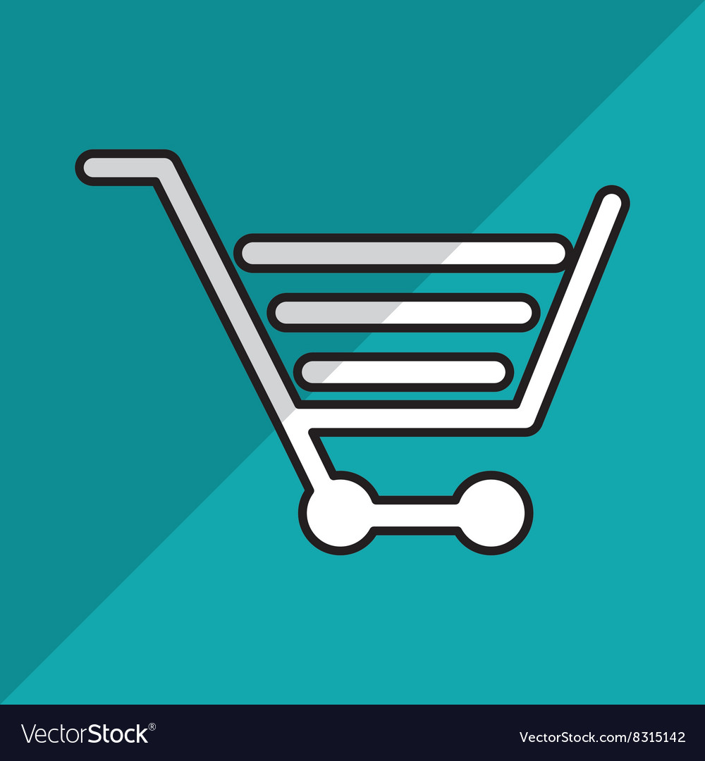 Shopping cart design Royalty Free Vector Image