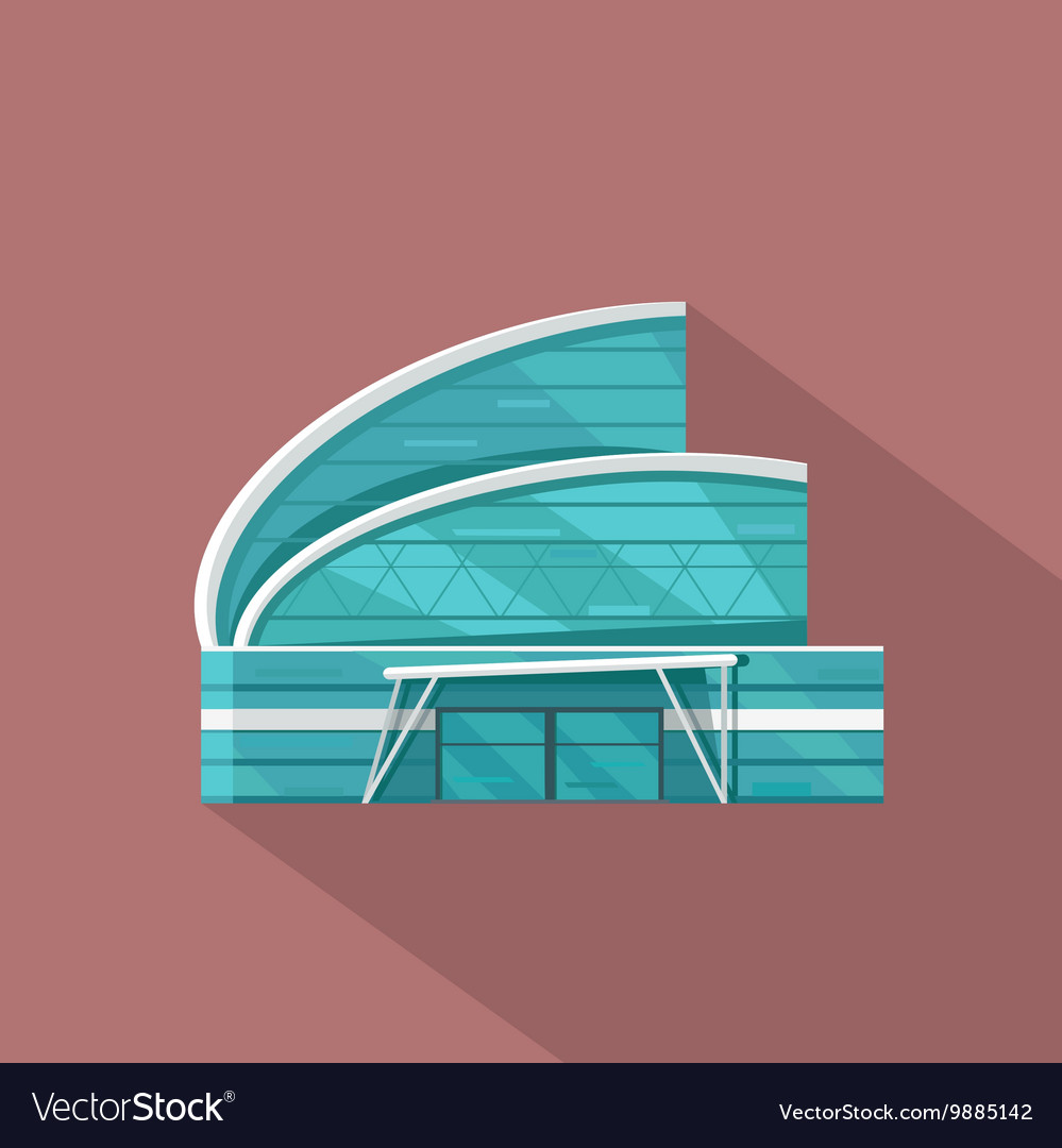 Shopping mall web template in flat design Vector Image