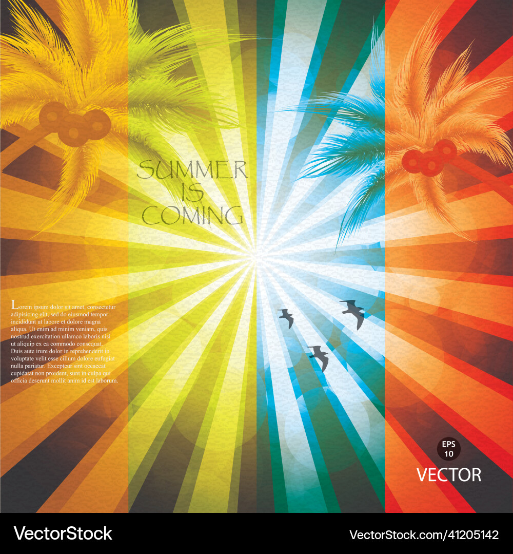 Tropical background Royalty Free Vector Image - VectorStock