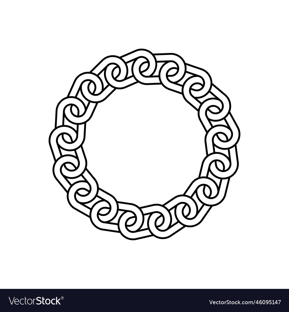 17 circle chain with line