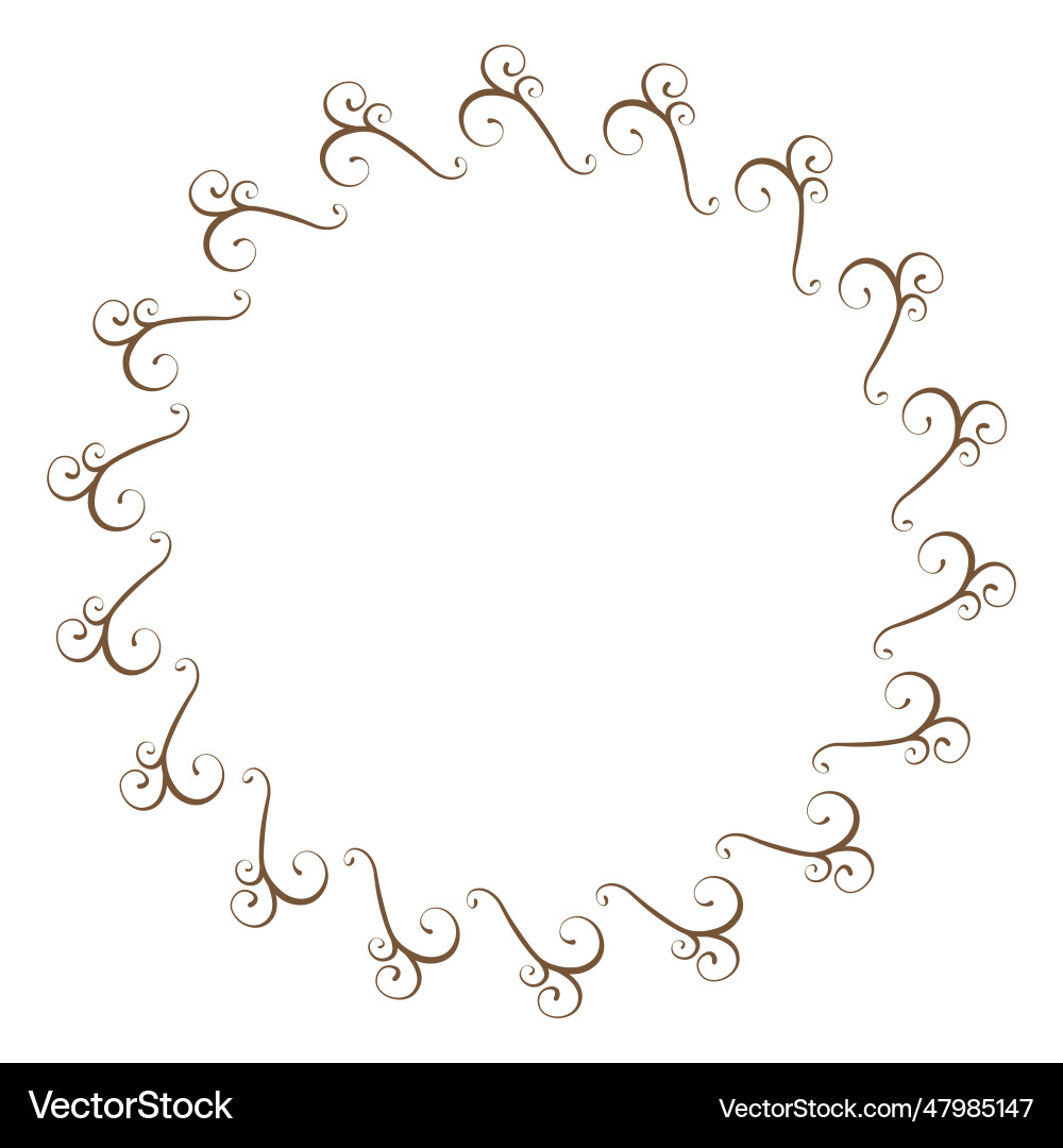 Circle frame 04 Royalty Free Vector Image - VectorStock