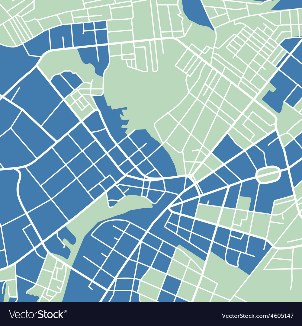 City map Royalty Free Vector Image - VectorStock