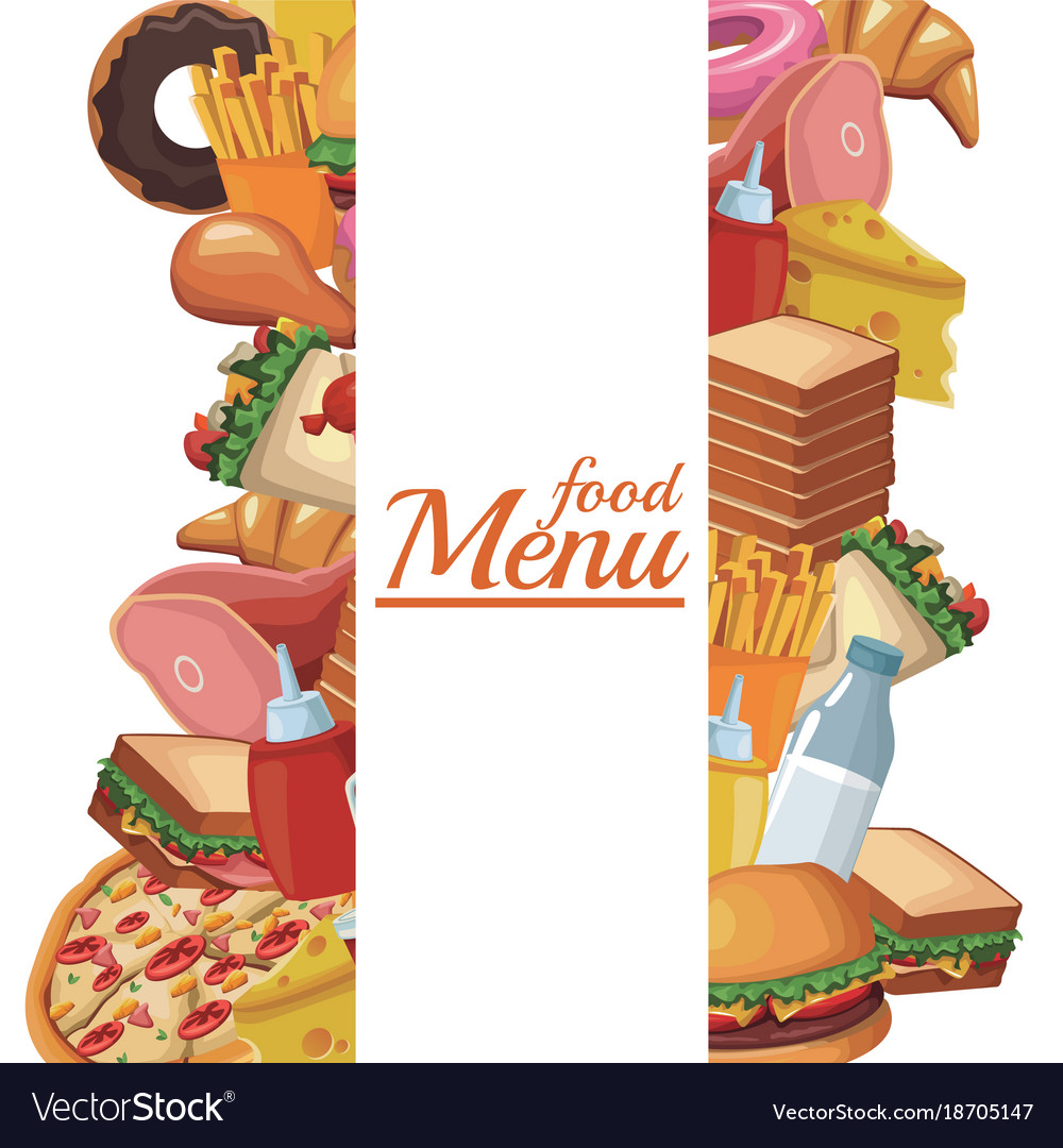 Food restaurant menu Royalty Free Vector Image