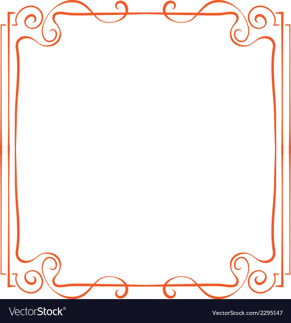 Frame element for design in retro style