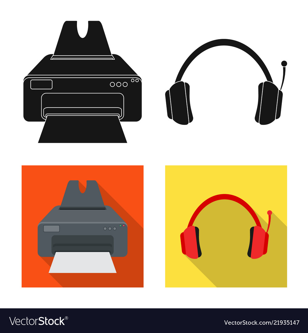 Isolated object of laptop and device symbol set vector image Isolated object of laptop and device symbol set
