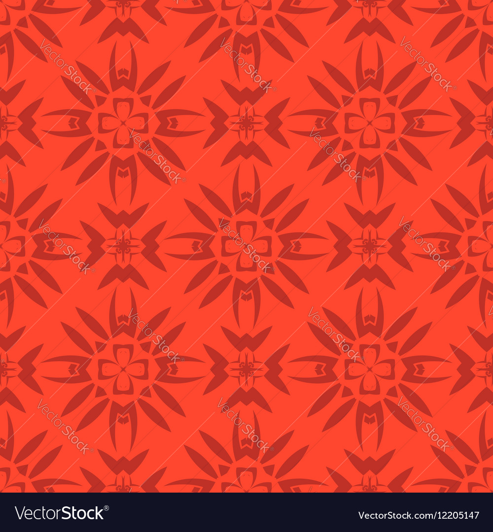 Red ornamental seamless line pattern