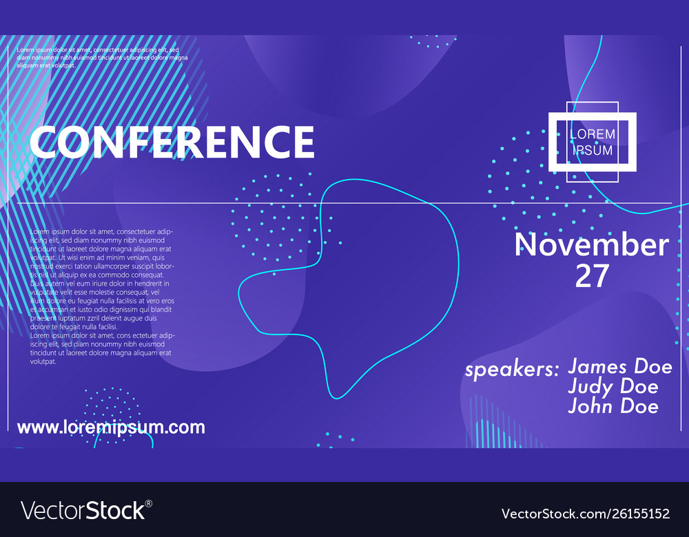 Conference announcement design template