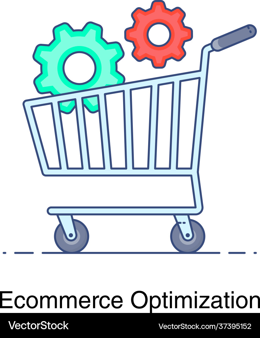 Ecommerce solution Royalty Free Vector Image - VectorStock