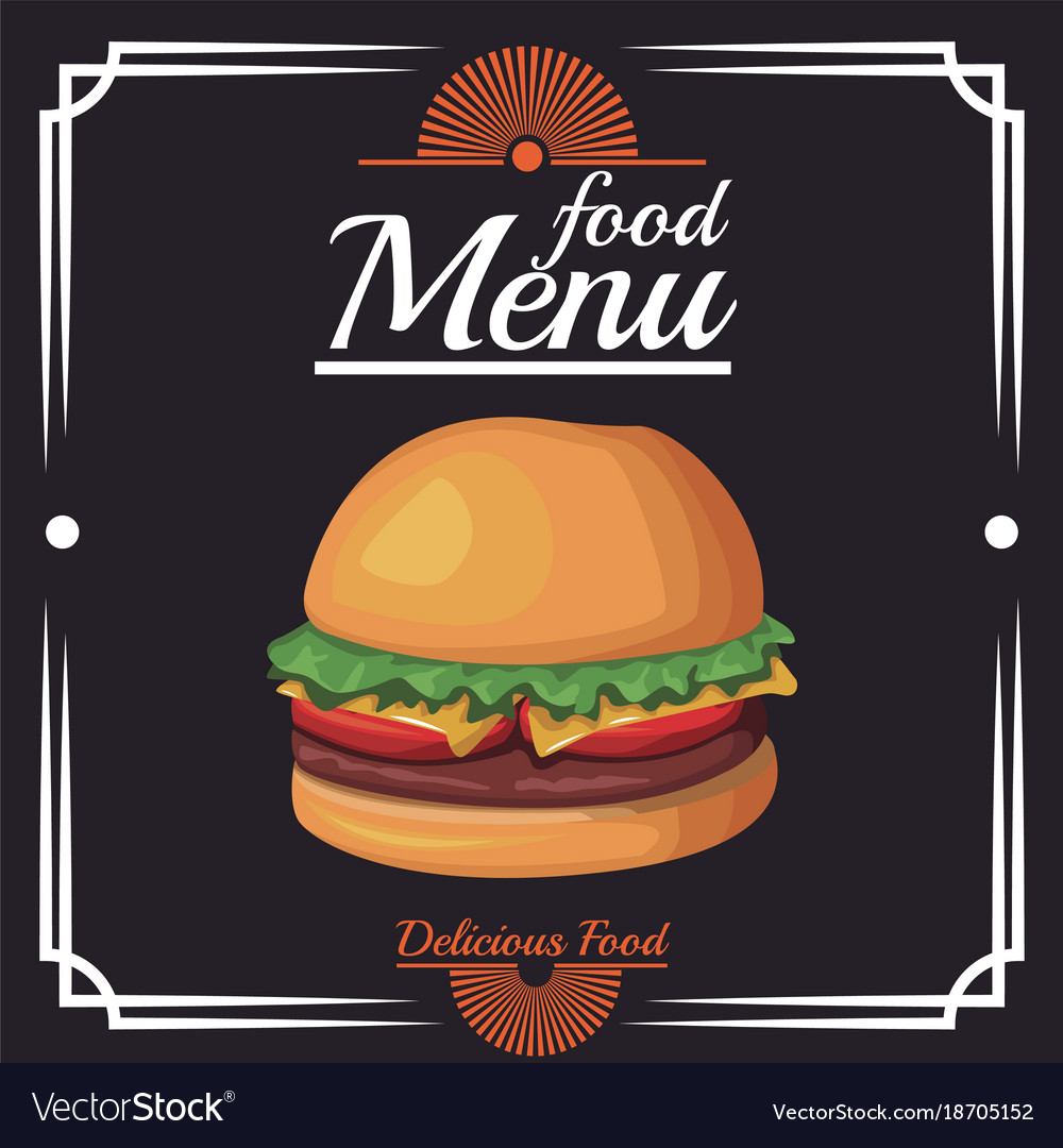 Food restaurant menu Royalty Free Vector Image