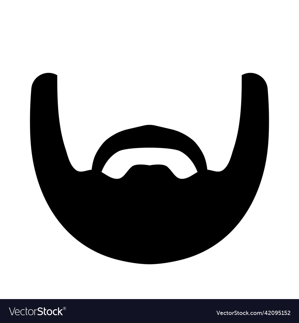 Lumberjack beard icon full with mustache