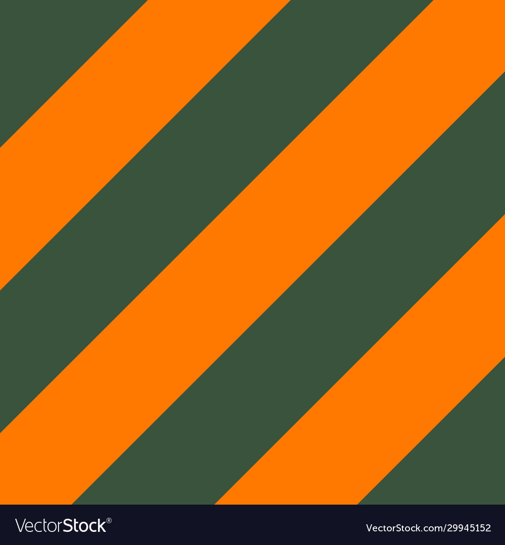 Pattern green and orange slanting strips