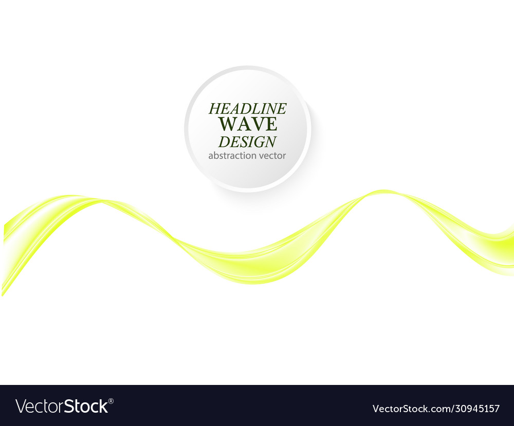 Abstract orange color wave design element