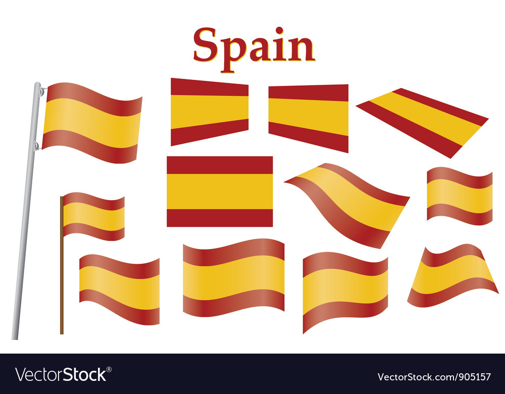 Flag of Spain Royalty Free Vector Image - VectorStock