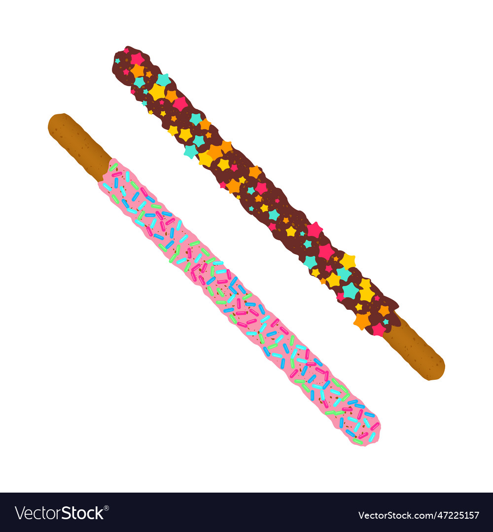 Schoko-Chip-Cookie-Sticks in Sprinkles