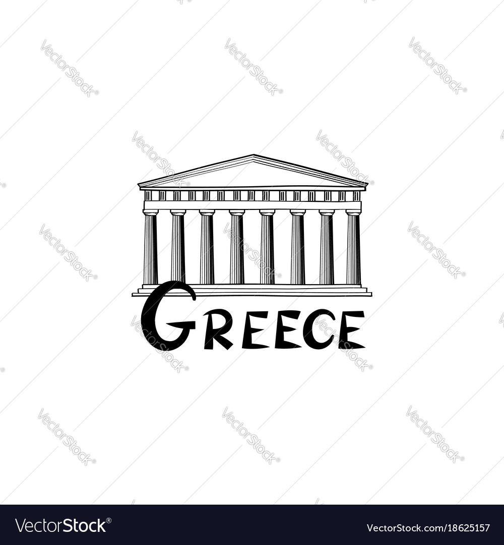 Greece sign greek famous landmark temple travel