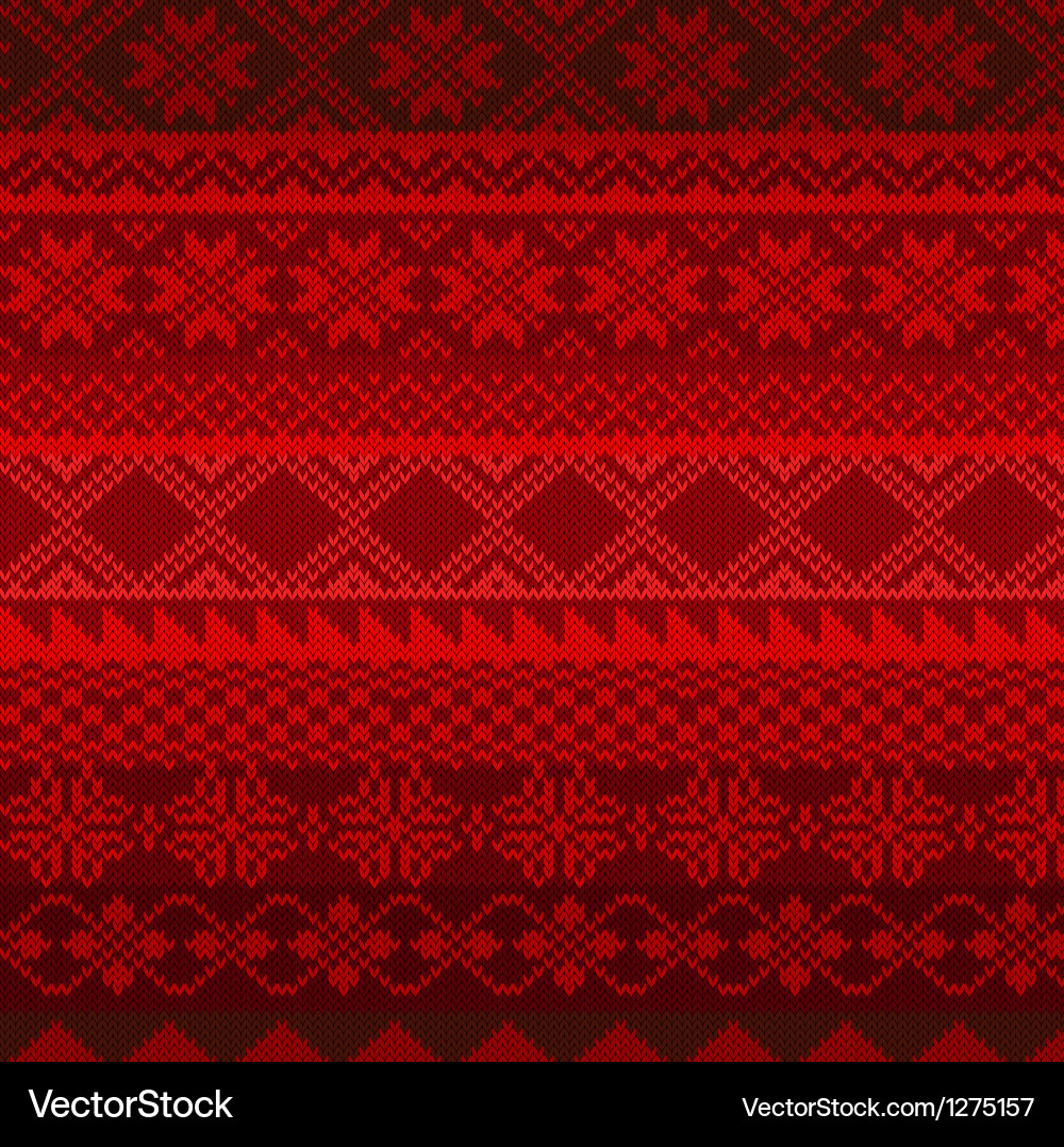 Knitted background in fair isle style Royalty Free Vector