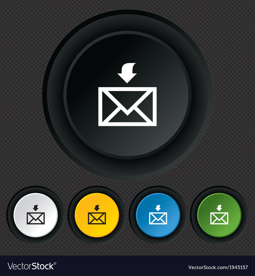Mail receive icon envelope symbol get message