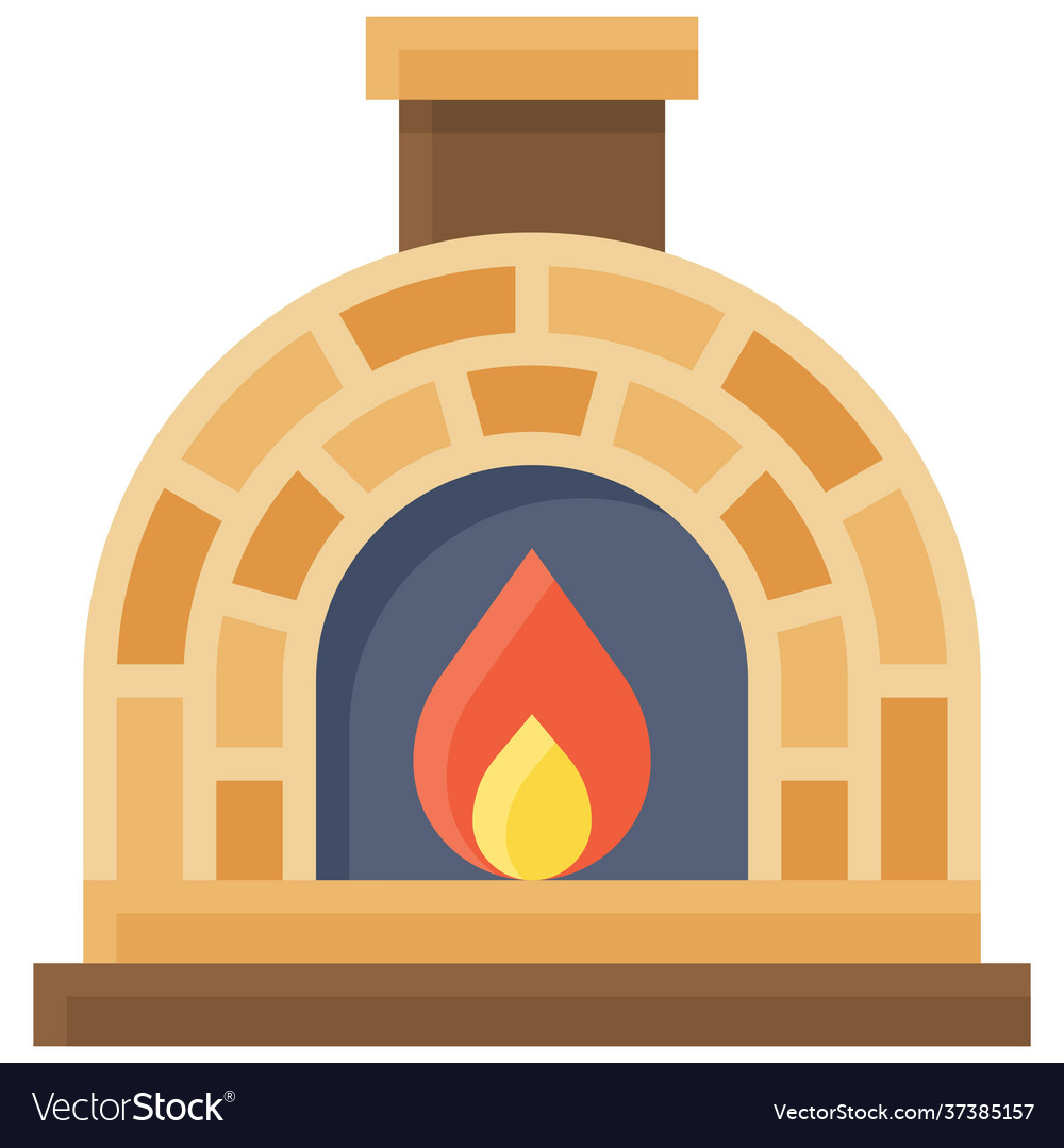 Masonry oven icon bakery and baking related