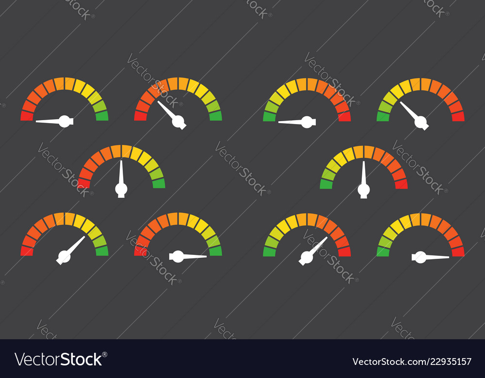 Meter signs infographic gauge element