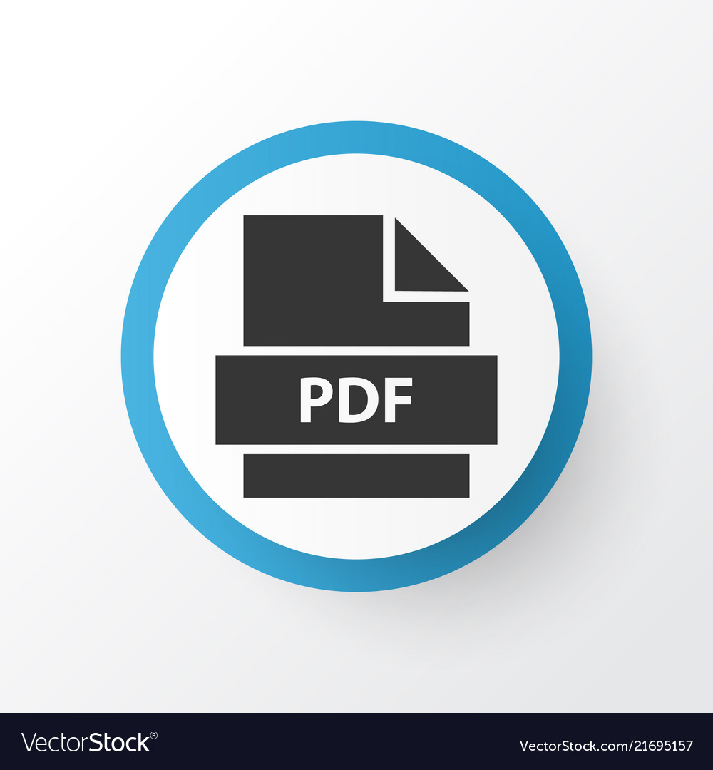 Pdf Symbol Premium Qualität isoliertes Papier