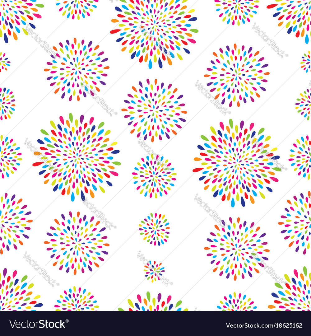 Abstract pattern firework spot circle ornament