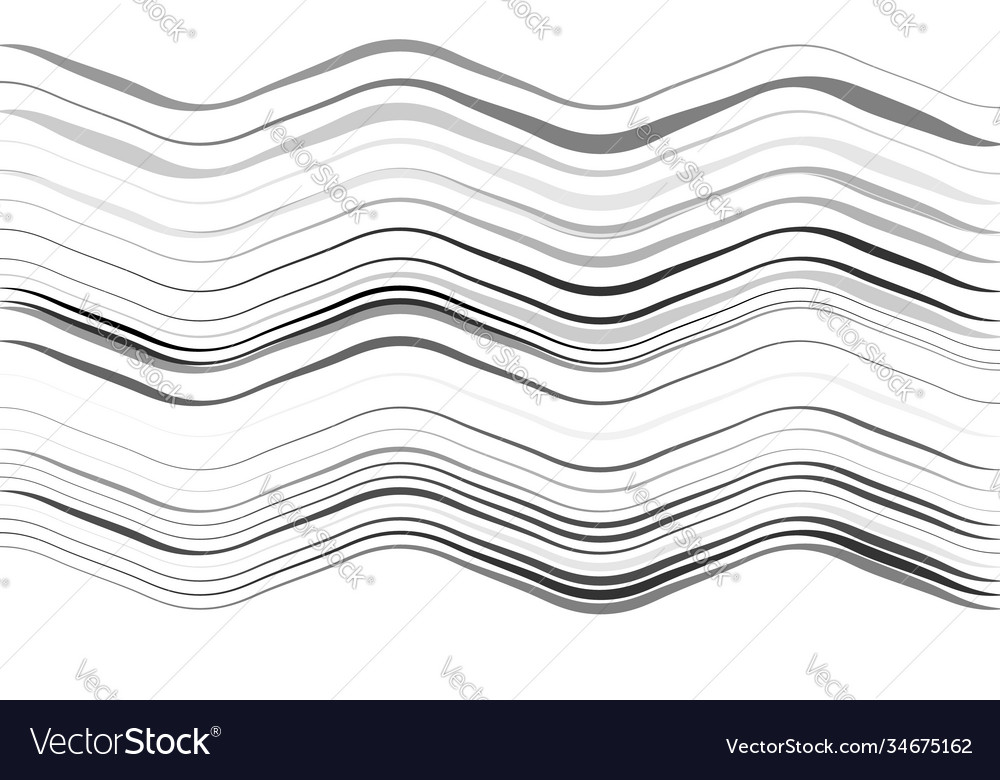 Abstract wavy waving billowy and undulating lines