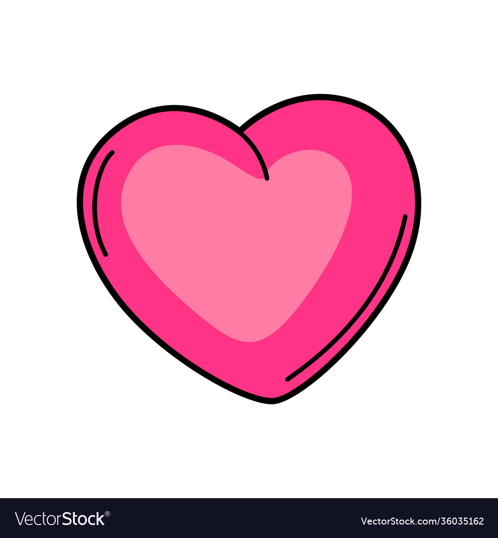 Cartoon heart Royalty Free Vector Image - VectorStock