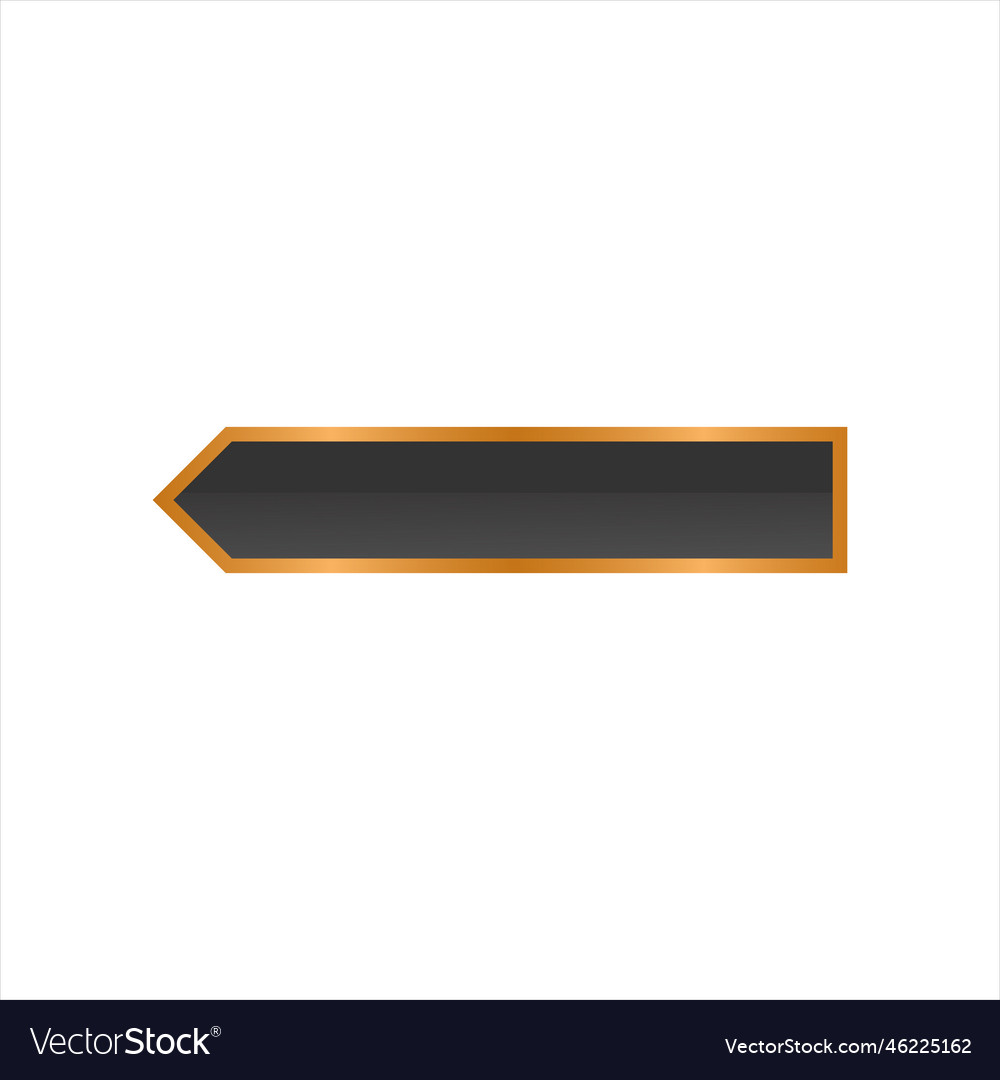 Elegant button shape vector image Elegant button shape