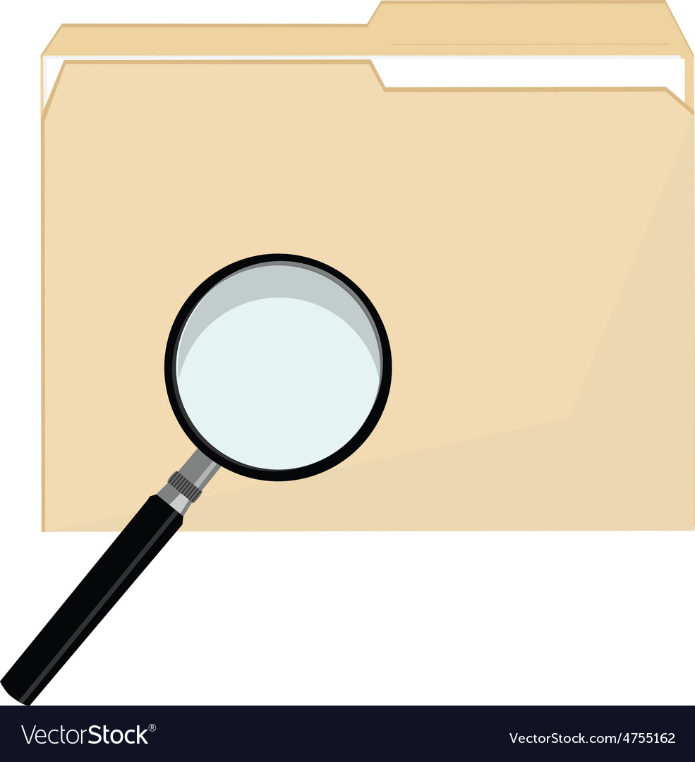 File Folder with Magnifier