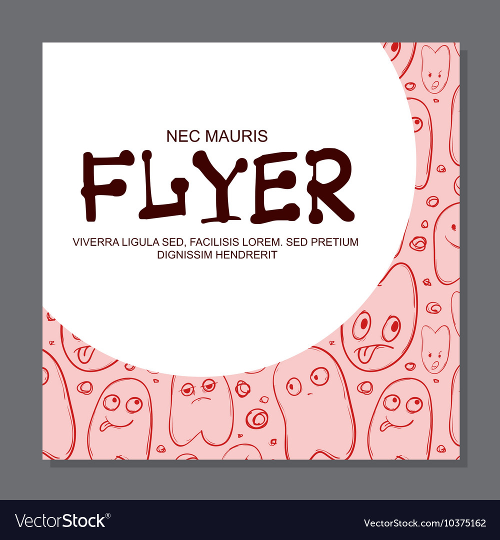 flyers with funny faces