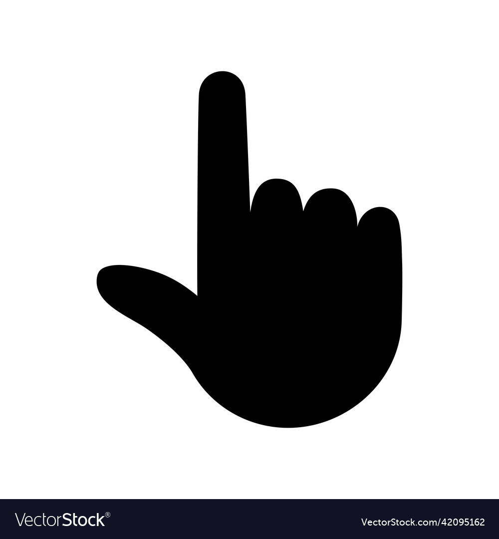 Hand touch tap or click icon pointer