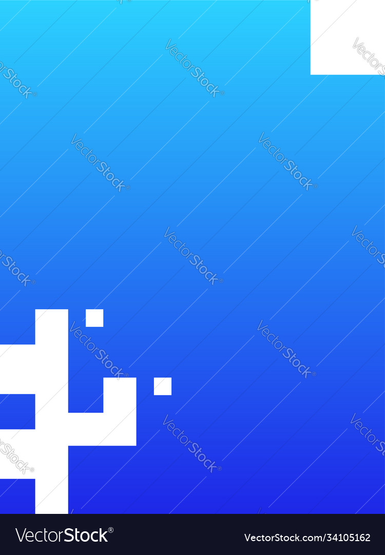 Pixel document logo template tech data vector image Pixel document logo template tech data