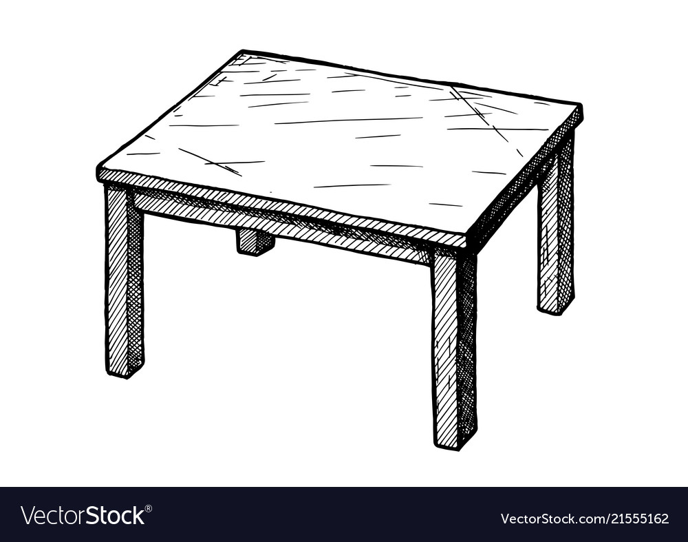 Table Royalty Free Vector Image - VectorStock