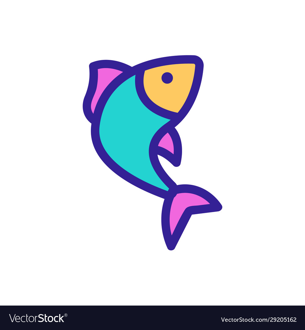 Tuna fillet icon isolated contour symbol