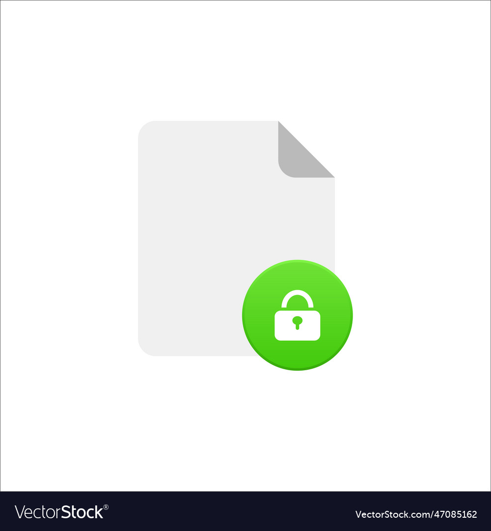 Web document with green lock