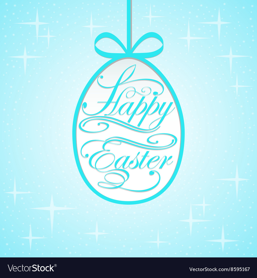 Background with lettering on the theme of easter e