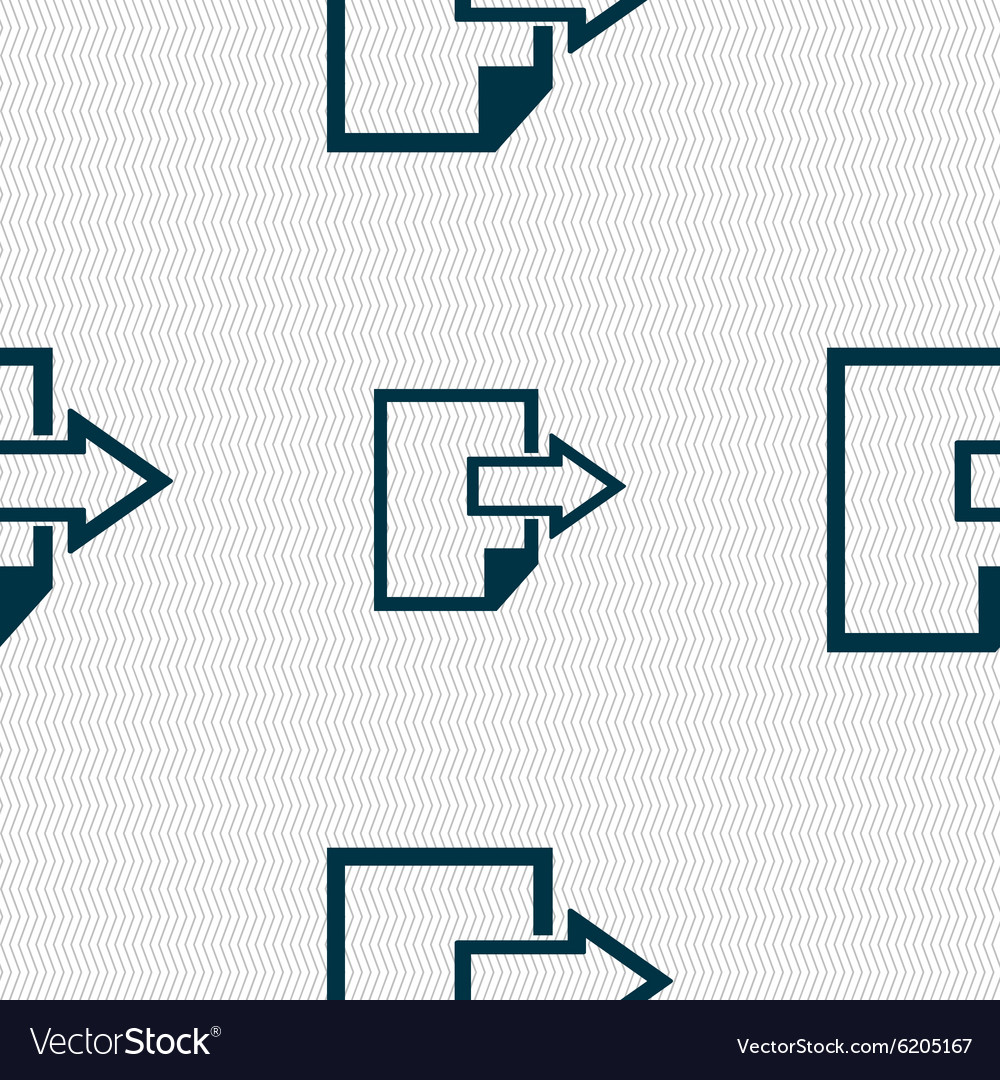 Export file icon document symbol seamless