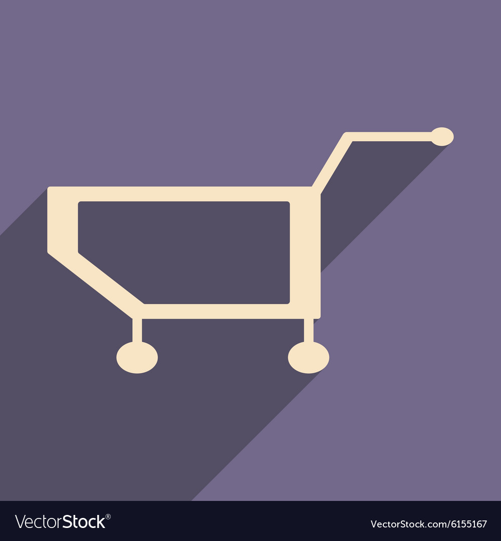 Flat with shadow icon and mobile application Vector Image