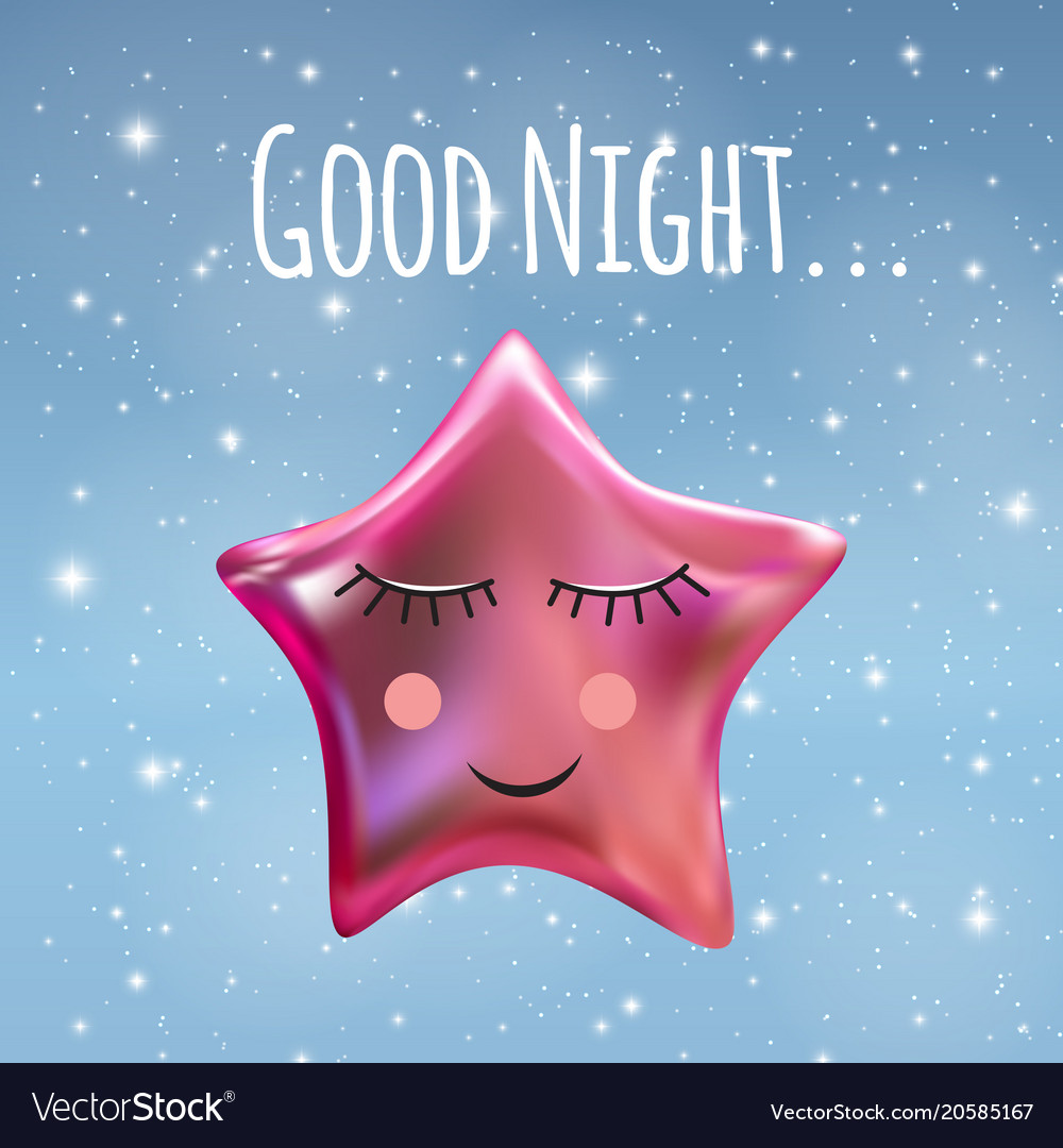 Good night sky background Royalty Free Vector Image