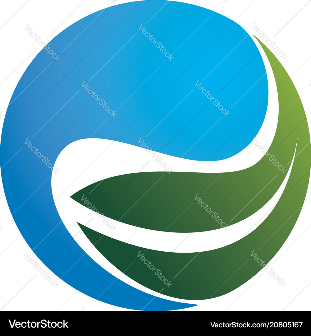 Leaf and water Royalty Free Vector Image - VectorStock