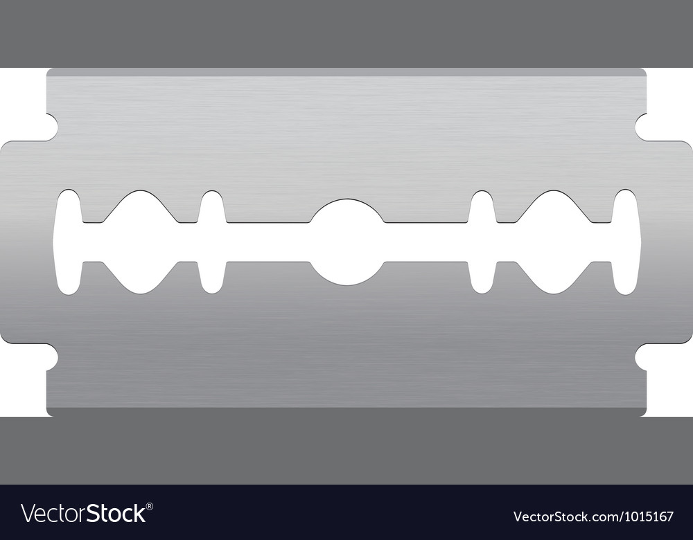 Razor blade Royalty Free Vector Image - VectorStock