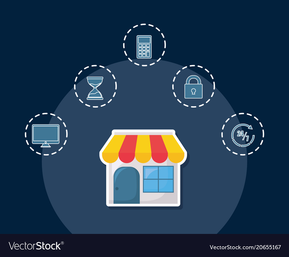 Shopping online design Royalty Free Vector Image