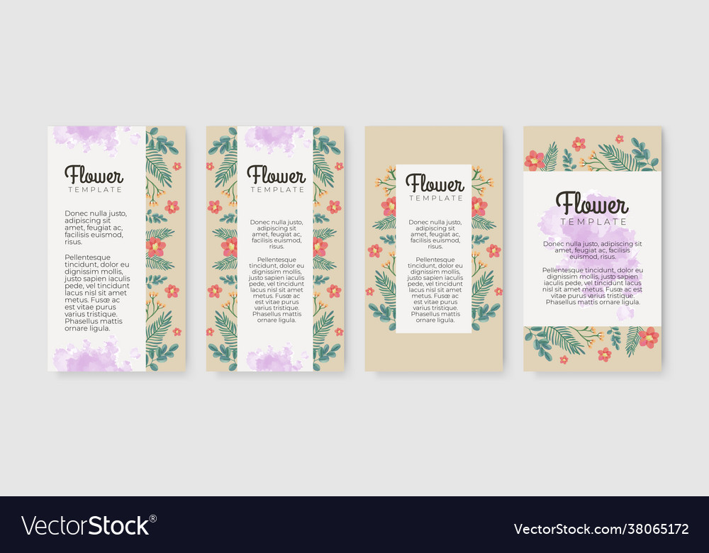 Beautiful layout floral and leaves greeting