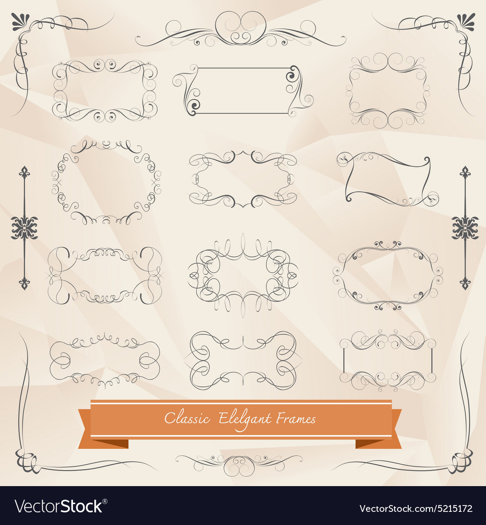 Classic Elegant Scroll Frames
