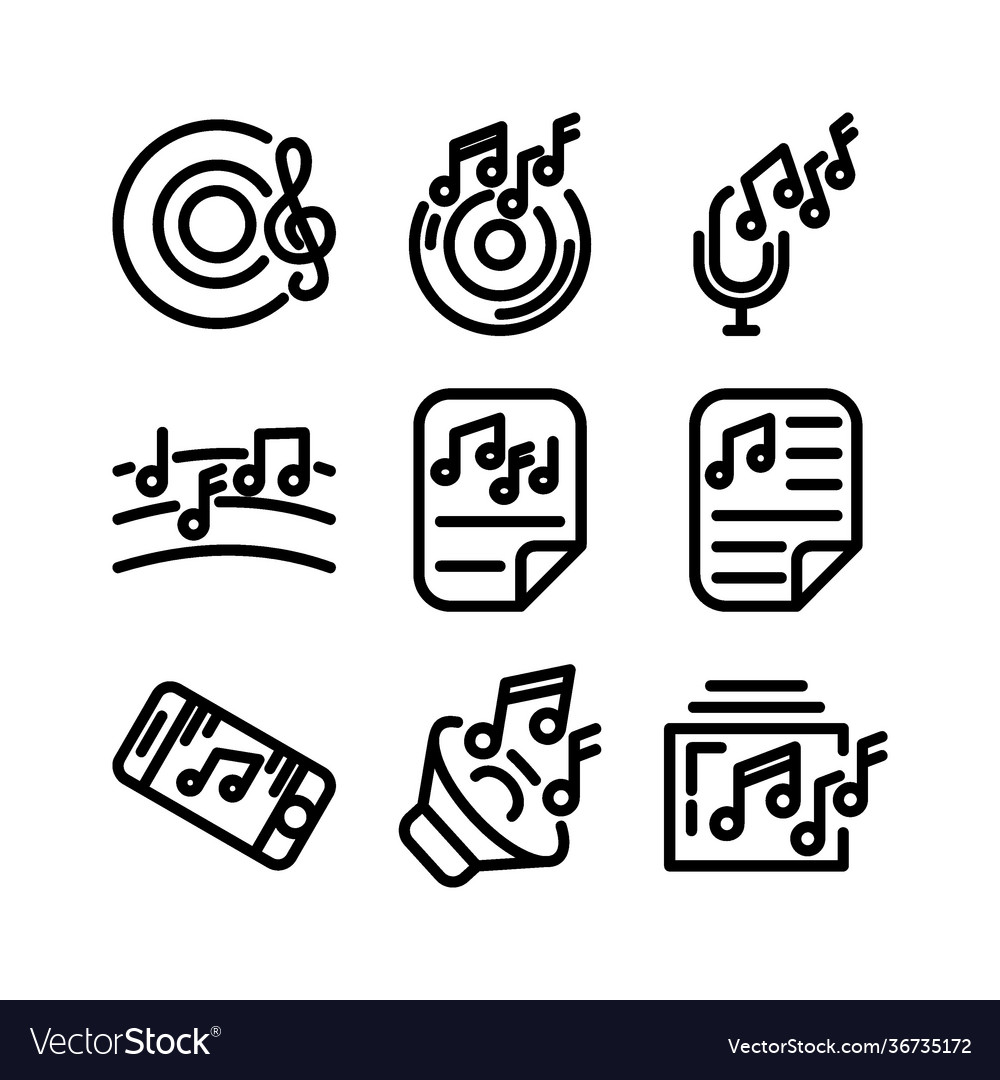 Musiksymbol oder Logo isolierte Zeichensymbol