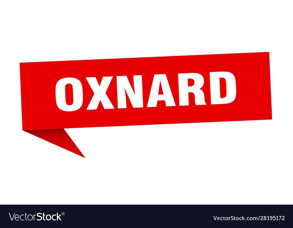 Oxnard sticker red signpost pointer sign