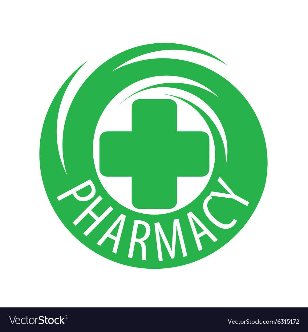 Round Abstract Logo For Pharmaceutical Companies Vector Image