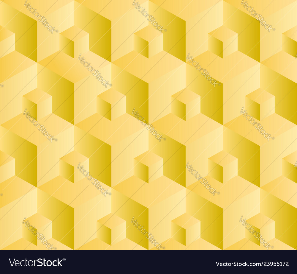 Seamless pattern 3d cube vector image Seamless pattern 3d cube