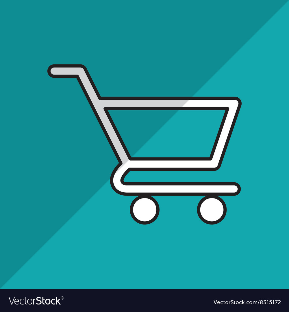 Shopping cart design Royalty Free Vector Image