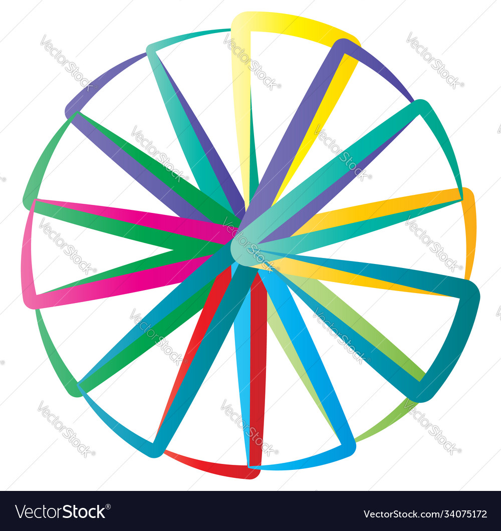 Simple pie chart-graph and diagram circle vector image Simple pie chart-graph and diagram circle